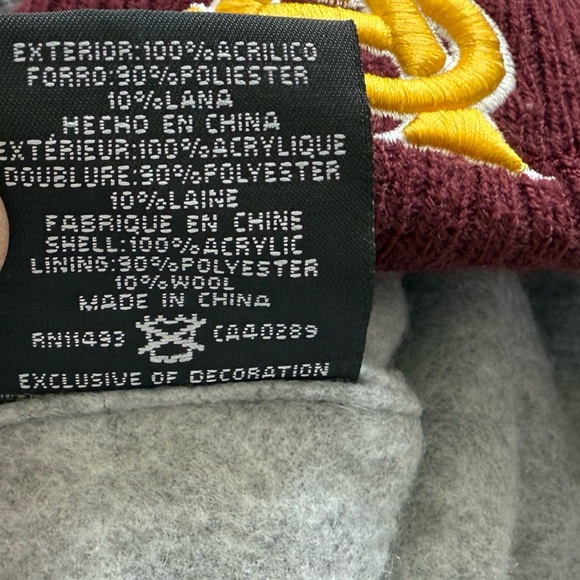 Arizona State Sun Devils Pom Beanie Hat - New Era - One Size Fits Most - Picture 6 of 7